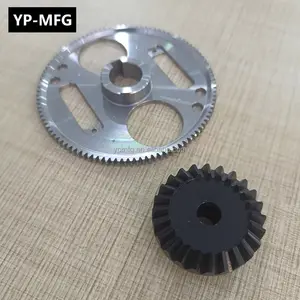 OEM निर्माण की आपूर्ति उच्च परिशुद्धता धातु सीएनसी Machined काले एबीएस छोटे पोम प्लास्टिक डैने की नोक प्रेरणा गियर