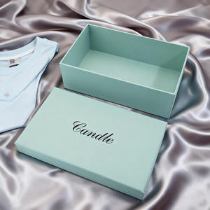 Caja <span class=keywords><strong>de</strong></span> Embalaje Simple para Camisetas - Tapa <span class=keywords><strong>de</strong></span> Base con Logotipo Personalizado para Marca <span class=keywords><strong>de</strong></span> Ropa - Product Image 1