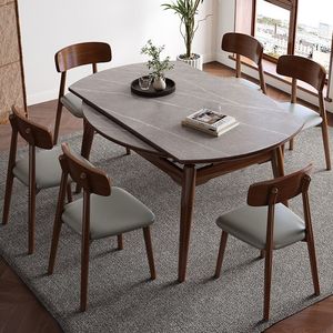 Un piccolo appartamento moderno ed espandibile quadrato <span class=keywords><strong>e</strong></span> rettangolare con tavoli da pranzo <span class=keywords><strong>e</strong></span> sedie in legno massello in stile nordico - Product Image 2