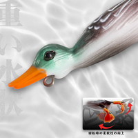 Leurre de pêche artificiel flottant Hunthouse 140 mm 21,8 g, hélice, canard, tracteur rotatif, grenouille souple, plastique, pêche en surface