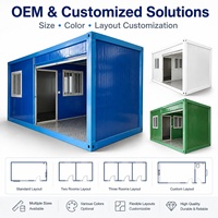 Maison conteneur modulaire portable, isolée, étanche, à installation rapide et personnalisée pour postes de sécurité