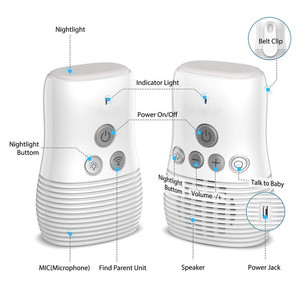 Oriteck – moniteur <span class=keywords><strong>Audio</strong></span> numérique sans fil pour bébé, haut-parleur de surveillance du sommeil et des pleurs, soins des animaux âgés, <span class=keywords><strong>Babyphone</strong></span>, DBM-8 - Product Image 4