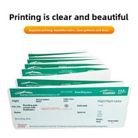 Impression personnalisée de cartes d'embarquement en carton, étiquettes thermiques pliables à bande magnétique pour bagages d'avion et compagnies aériennes