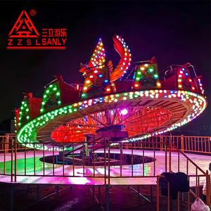 Atracción de feria <span class=keywords><strong>Fire</strong></span> Phoenix Thrilling Ride Flying Turntable para interiores/exteriores, construcción de acero y fibra de vidrio, certificación CE, 380V - Product Image 3