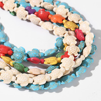 Perles de tortue en turquoise bleue pour bijoux, accessoires de bijouterie, fabrication artisanale, vente transfrontalière, semi-finies, best-seller
