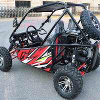 UTV à pédales de 200 cm3, buggy tout-terrain, karting avec moteur à essence 4 temps refroidi par huile, capacité de charge de 500 kg