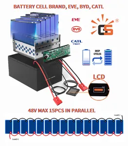 Mur d'alimentation intelligent 5kwh, 10kwh, 25kwh, 24v, 48v, 200ah, 100ah, 51.2v, batterie lifepo4 lfp, batterie lifepo4, système de stockage d'énergie