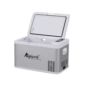 Alpicool MK25 Camping Car Freezer AC DC 12V Fridge APP Control Cooler Box Portable Outdoor Mini Refrigerator With USB Port