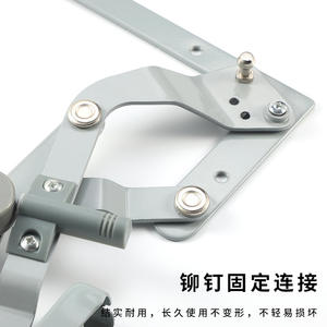 Support de porte coulissante relevable pour armoire supérieure avec amortisseur vertical, tige de traction, vérin à gaz en aluminium - Product Image 4