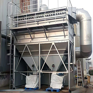 Collecteur de poussière à sacs à impulsions à 99 % d'efficacité |   Système Central pour <span class=keywords><strong>la</strong></span> Protection Environnementale Industrielle du Travail du Bois - Garantie 1 An - Product Image 2