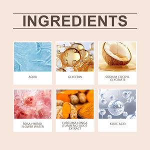 Nettoyant pour le <span class=keywords><strong>visage</strong></span> nettoyant en profondeur pour la peau nettoyant pour la peau vitamine C hydratant acide kojique <span class=keywords><strong>brosse</strong></span> à mousse pour le <span class=keywords><strong>visage</strong></span> au curcuma - Product Image 6