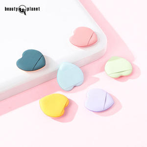 Beauty Planet 5 piezas logotipo personalizado lindas esponjas <span class=keywords><strong>de</strong></span> maquillaje <span class=keywords><strong>con</strong></span> caja al por mayor Mini Finger Puff Under Eye Foundation <span class=keywords><strong>corrector</strong></span> Puff - Product Image 3