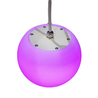 Vente chaude Extérieure RVB LED Boule Lumière PE Étanche Solaire Jardin Terrasse Éclairage Décoratif