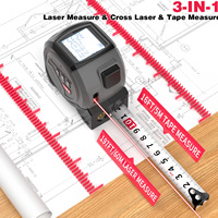 Télémètre laser de haute précision 40 m avec six modes. Prend en charge la conversion des unités et l'affichage LED, idéal pour les scénarios complexes