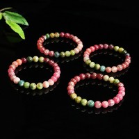 Bracelet en perles de tourmaline naturelle Aiyu, couleur bonbon, bracelet en cristal, vente en gros, e-commerce, diffusion en direct, dropshipping S5102902