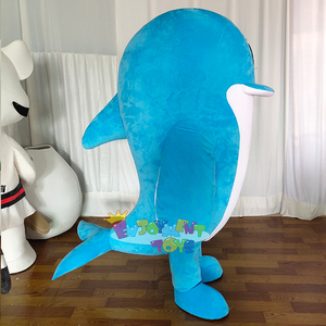 Volwassen Blauwe Walvis Mascottekostuum, aanpasbare kleur, CE-gecertificeerd, cartoon walvis mascottekostuum voor feesten, parades en merkpromotie - Product Image 2