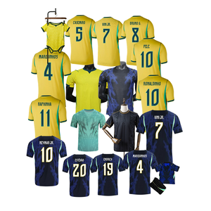 <span class=keywords><strong>Maglie</strong></span> da <span class=keywords><strong>Calcio</strong></span> Mondiali 2026 Nazionali Versione Giocatore e Thai per Uomo, <span class=keywords><strong>Bambino</strong></span> e Neonato - Coppa Brasile - Product Image 1
