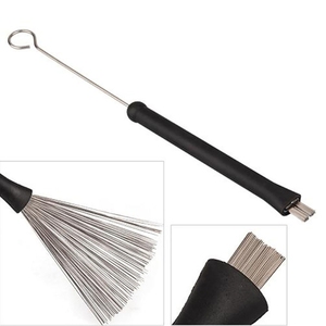 Cepillos de tambor de Jazz de alambre de acero retráctil, baquetas de percusión de 32cm con asas de plástico, accesorios musicales - Product Image 3