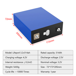 Batteria Prismatica LiFePO4 Hithium 3.2V 314Ah 280Ah 320Ah 340Ah per Sistemi Solari/Uso Energetico, 8000 Cicli, Energia Solare - Product Image 3