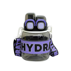 Zuo Mu Childrens Water Bottle 500Ml Leak Proof Dual Drink <b>Cup</b> For School Back To School Use <b>With</b> <b>Straw</b> And Strap - Product Image 3