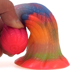 Wholesale 5 Inch Small Glow in Dark Kinky Anal Plug Soft Silicone Luminous <b>Dildo</b> Lighted Toy Fantasy <b>Dildo</b> Gift for Women - Product Image 4