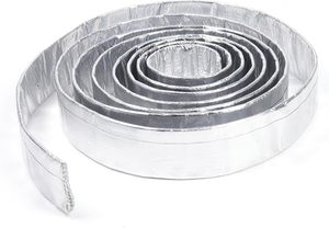 Funda de fibra de vidrio de <span class=keywords><strong>aluminio</strong></span> personalizada, funda trenzada de alta temperatura para protección de cables - Product Image 3