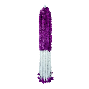 Artificial Purple and <b>White</b> Flower Garland Decorative <b>Hanging</b> Floral Mala for Wedding Festival Temple Event Decoration - Product Image 1