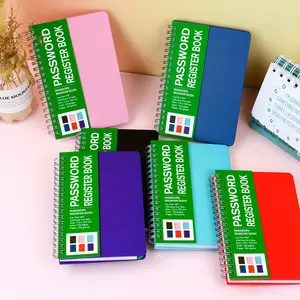 Fabriek Aangepaste Kleur En Logo Wachtwoord Notebook Adres Wachtwoord Register Boek Met Alfabetische Tabbladen