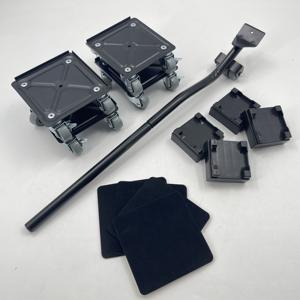 5-Packs Heavy Duty Yellow Furniture Mover Leicht bewegliche Schieber egler für den Einkauf Lagerung Industrielle Verwendung Eisen werkzeug OEM-Anpassung - Product Image 1