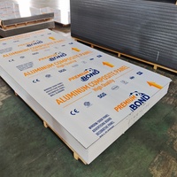 Panneau composite en aluminium massif couleur cuivre 3 mm 4x8 pieds pour les murs de réception d'hôtel