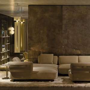 Canapé en tissu moderne vert, canapés de salon, luxe léger, canapé en forme de L, ensemble de meubles de salon, italien pour villa - Product Image 3