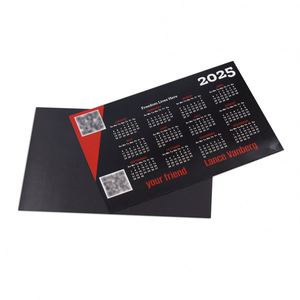 Custom Printed 2026 Calendar Business Promotion Magnetic Card for Realtors Paper <b>Fridge</b> Magnet - Product Image 2