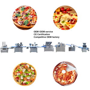 Macchina per la Produzione di <span class=keywords><strong>Pizza</strong></span> a Prezzo di <span class=keywords><strong>Fabbrica</strong></span>, Linea di Produzione Automatica Professionale con Pressa per Impasto e Formaggio per Uso Industriale - Product Image 1