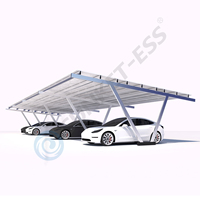 Système de montage d'auto-abri solaire résidentiel étanche hors réseau avec panneau solaire module pv 10kw 12k 15kw
