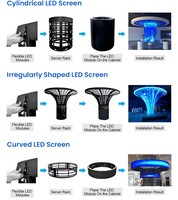 P5 320x160 de módulo LED Flexible con usb programable de LED pantalla de mensajes signo junta panel led
