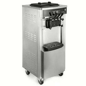 Fabricante de helados vertical con 2 + 1 sabores, 2 compresores, máquina china para hacer helados - Product Image 1