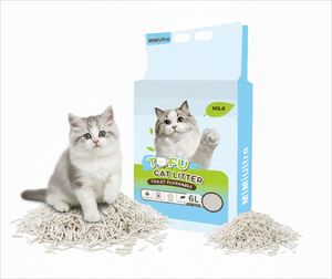 Litière pour chat en tofu biodégradable et écologique, 6L, parfum original, très vendue, 99% sans poussière, pure, simple et propre - Product Image 1