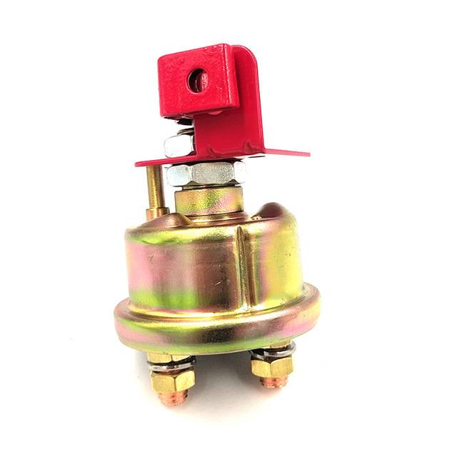 Excavator Forklift Ship Power-Off Switch with Locking Bracket Main Power Switch Metal Knob-Type Battery Switch OLIVER Fitment