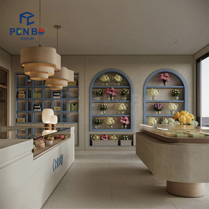 Custom Display Furniture and Interior Decoration Retail Fixtures and Cake Store Layout Solutions for Flower Coffee <strong>Shop</strong> Design - Product Image 2