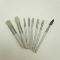 UUYP OEM ODM Reise-Make-up-Pinsel-Set (8-teilig) mit PU-Tasche, Nylonhaar & Kunststoffgriff für Gesichts-Concealer & Rasierpinsel
