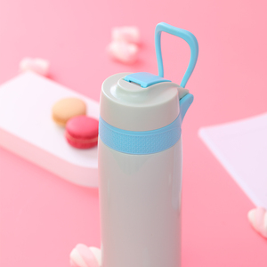 <span class=keywords><strong>Bouteille</strong></span> d'eau moderne en acier inoxydable 304 sans BPA, compatible lave-vaisselle, avec couvercle rabattable pour enfants, école et camping - Product Image 5