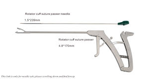 Aguja de paso de sutura de escorpión, instrumentos artroscópicos, instrumento quirúrgico, manguito rotador, aguja de paso de sutura - Product Image 6