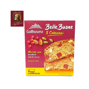 BelleBuone Pain de mie aux amandes et baies rouges 200 g Galbusera Pain croustillant GVerdi Sélection de produits alimentaires italiens - Product Image 1