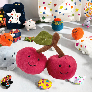 Vente en gros d'usine : Peluches créatives en forme de <span class=keywords><strong>fruits</strong></span>, pendentifs miniatures en peluche, jouets doux cerise brodés anti-stress - Product Image 3