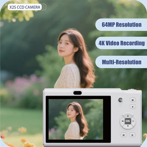 กล้องดิจิตอลพกพาขนาดเล็ก 64MP 4K หน้าจอ IPS 2.8 นิ้ว ซูม 16 เท่า ระบบกันสั่นอิเล็กทรอนิกส์ แฟลชในตัว กล้อง CCD สำหรับนักเรียน - Product Image 4