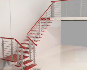 <span class=keywords><strong>Escalier</strong></span> <span class=keywords><strong>droit</strong></span> <span class=keywords><strong>en</strong></span> <span class=keywords><strong>acier</strong></span> <span class=keywords><strong>en</strong></span> métal de conception professionnelle <span class=keywords><strong>Escalier</strong></span> de garde-corps <span class=keywords><strong>en</strong></span> fer de personnalisation de couleur - Product Image 2