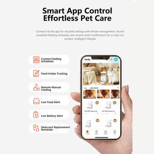 개와 고양이를위한 앱 제어 기능이있는 공장 가격 WiFi 스마트 애완 동물 피더 OEM ODM 가능 자동 애완 동물 피더 - Product Image 5