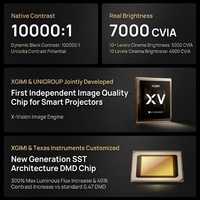 Projecteur laser pur RGB 4K XGIMI X50 Ultra Max 7000 ISO Lumens Haute luminosité Home Cinéma Android 13 WiFi 6 64 Go de stockage