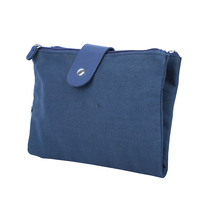 Trousse de voyage jetable ECO Canvas avec LOGO personnalisé Pochettes doubles emballage de sacs de toilette personnalisés