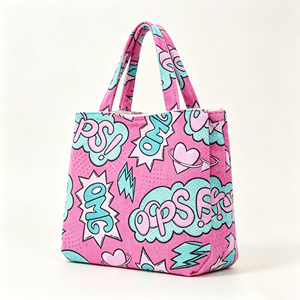<span class=keywords><strong>Sac</strong></span> fourre-tout en tissu éponge Pop Art pour femme, imprimé bande dessinée, <span class=keywords><strong>sac</strong></span> de plage, <span class=keywords><strong>sac</strong></span> à <span class=keywords><strong>main</strong></span> OMG en tissu éponge avec poignées courtes, <span class=keywords><strong>sac</strong></span> de piscine d'été - Product Image 2